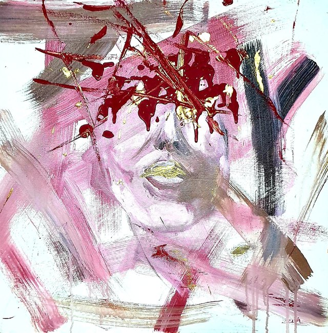 Asel ZAİN, Tuval üzeri yağlı boya, 50 × 50 cm