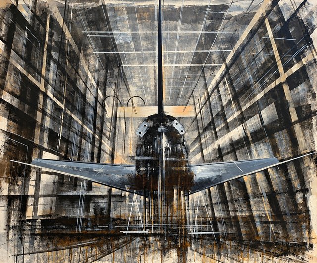 Ayhan ÇETİN, Tuval üzeri akrilik, 100 × 120 cm