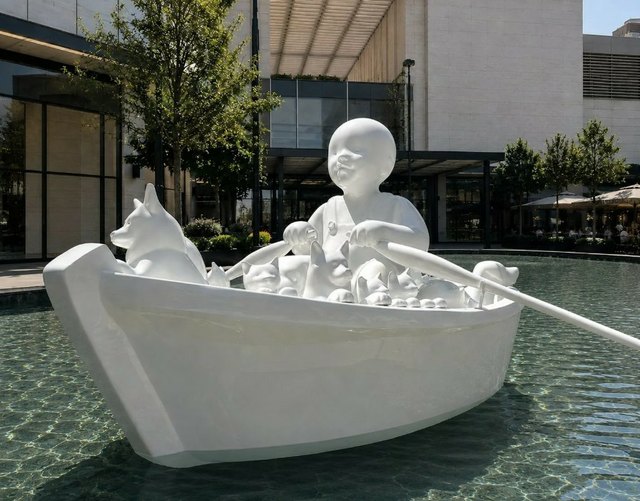 Ayla TURAN, Journey of Hope, 440 × 137 × 250 cm