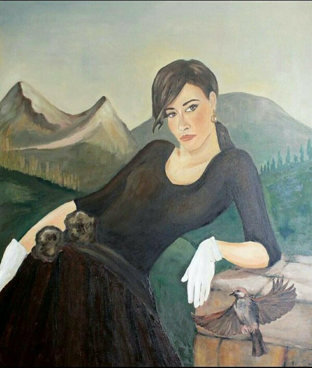 Ayşegül KIRMIZI, Tuval üzeri yağlı boya, 120 × 100 cm