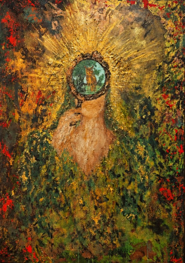 Ebru YOLVER, Tuval üzeri yağlı boya, 100 × 70 cm
