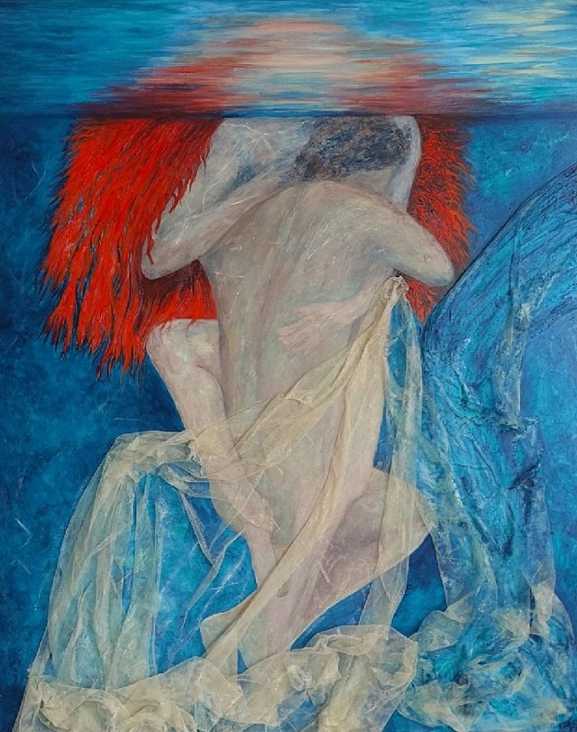 Ebru YOLVER, Tuval üzeri akrilik, 110 × 90 cm