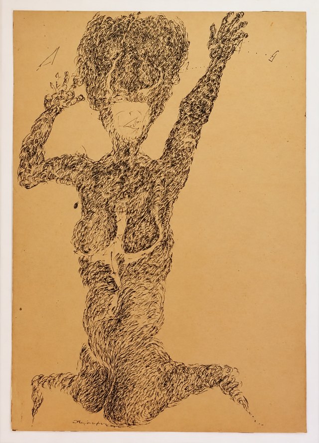 Ergin İNAN, Kâğıt üzerine karışık teknik, 30 × 20 cm
