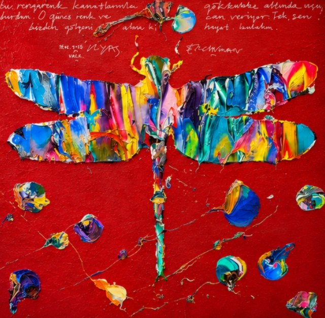 Ergin İNAN, Tuval üzeri yağlı boya, 100 × 100 cm