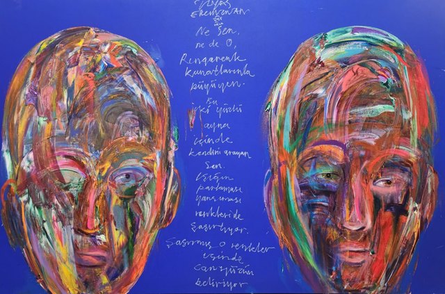 Ergin İNAN, Tuval üzeri yağlı boya, 100 × 150 cm