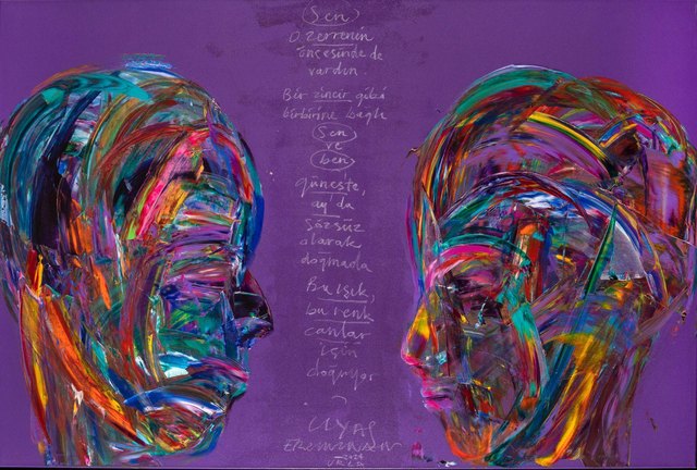 Ergin İNAN, Tuval üzeri yağlı boya, 100 × 150 cm