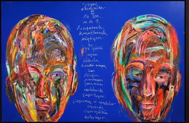 Ergin İNAN, Tuval üzeri yağlı boya, 100 × 150 cm