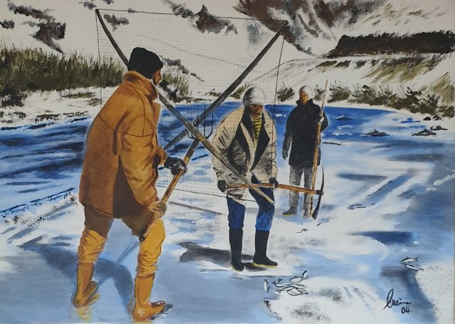 Ersin KERMEN, Tuval üzeri yağlı boya, 50 × 70 cm