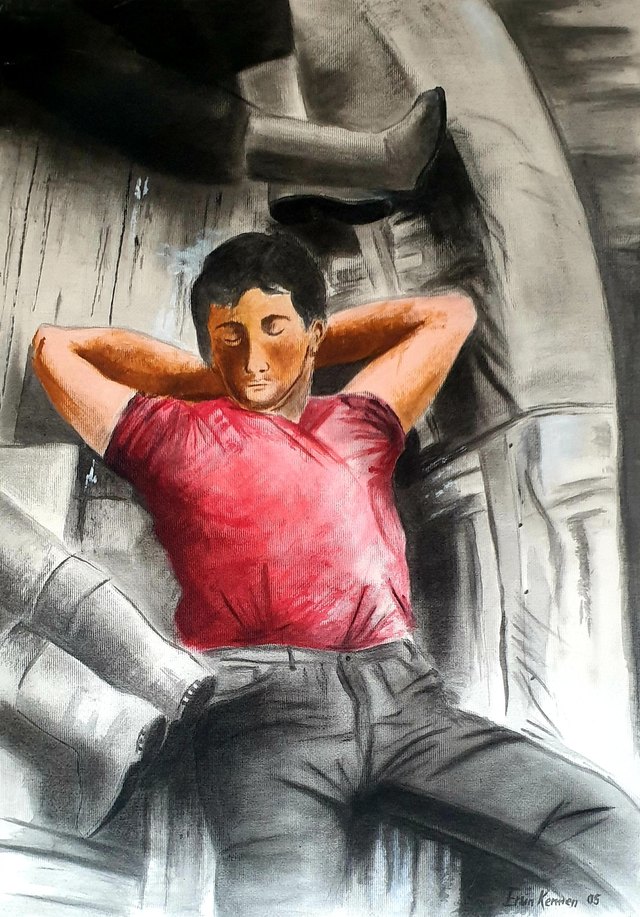Ersin KERMEN, Tuval üzeri yağlı boya, 70 × 50 cm