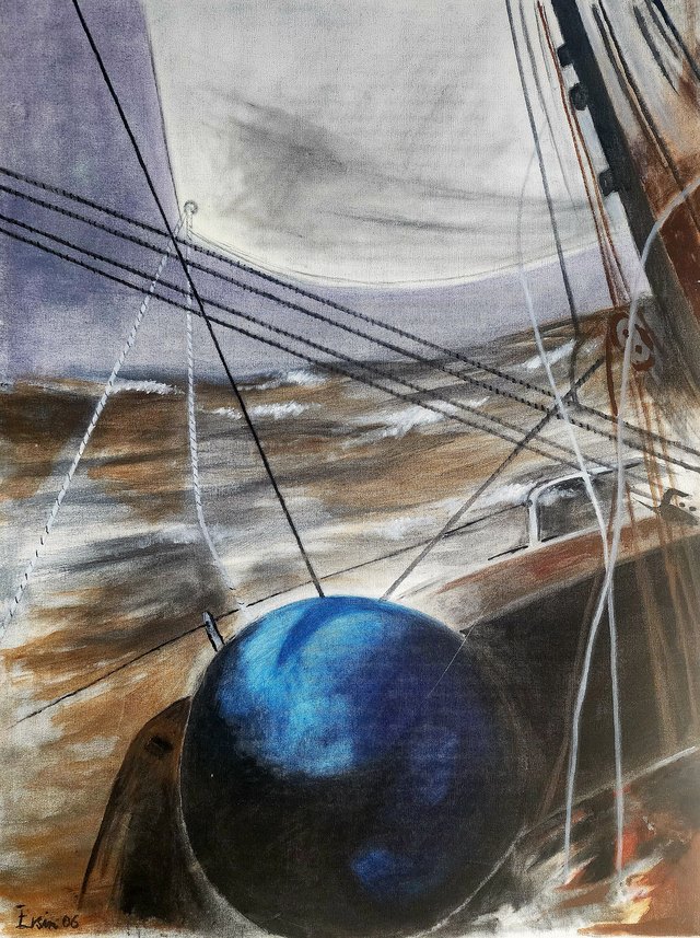 Ersin KERMEN, Tuval üzeri yağlı boya, 80 × 60 cm