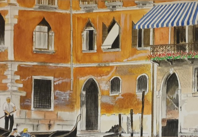Ersin KERMEN, Kâğıt üzeri guaj, 30 × 40 cm