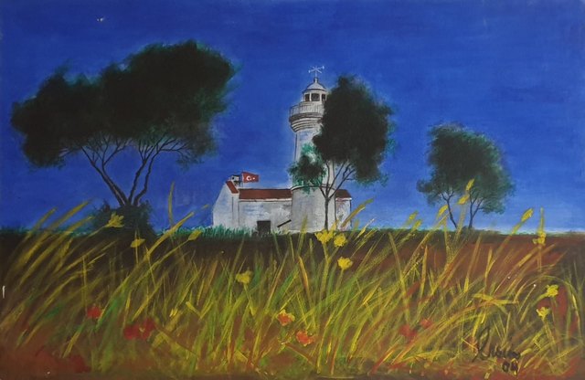 Ersin KERMEN, Duralit üzeri yağlı boya, 40 × 60 cm