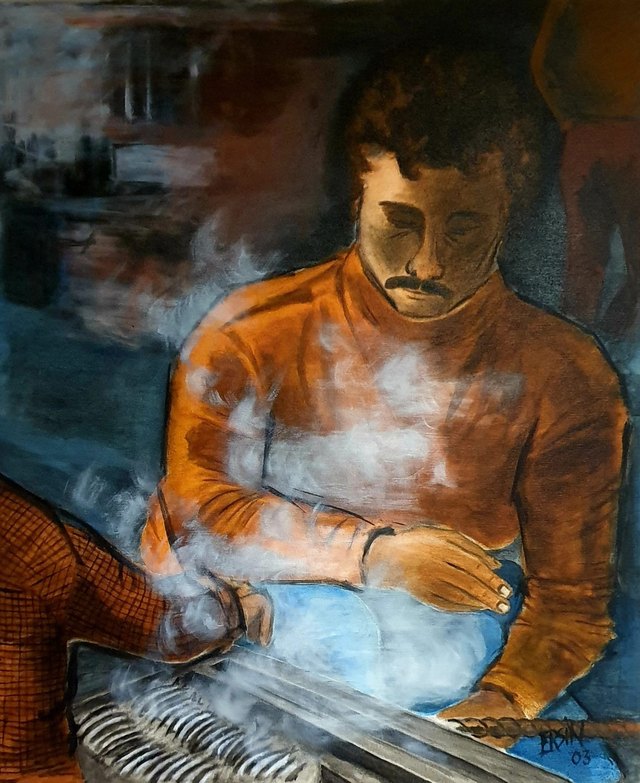 Ersin KERMEN, Tuval üzeri yağlı boya, 60 × 50 cm