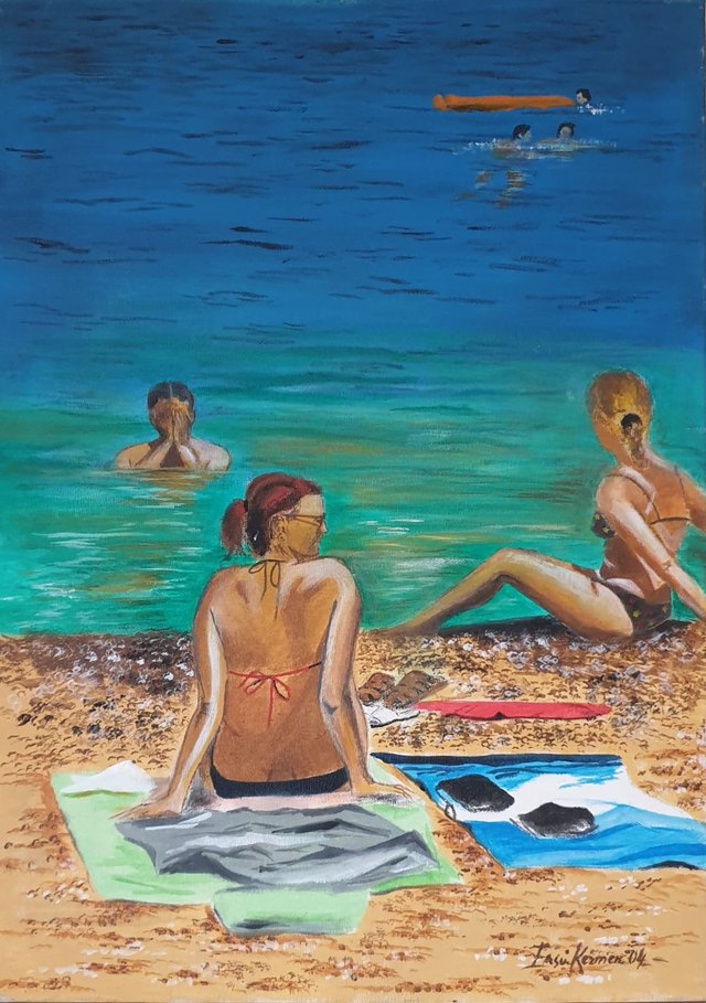 Ersin KERMEN, Tuval üzeri yağlı boya, 70 × 50 cm