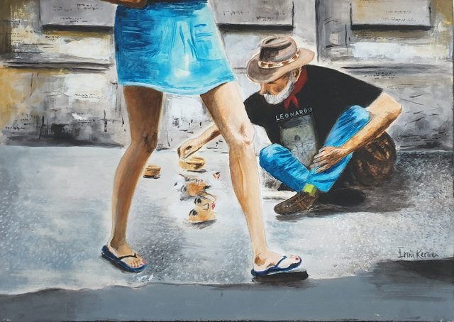 Ersin KERMEN, Tuval üzeri yağlı boya, 50 × 69 cm