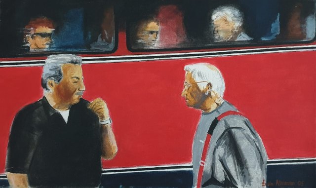 Ersin KERMEN, Tuval üzeri yağlı boya, 30 × 50 cm