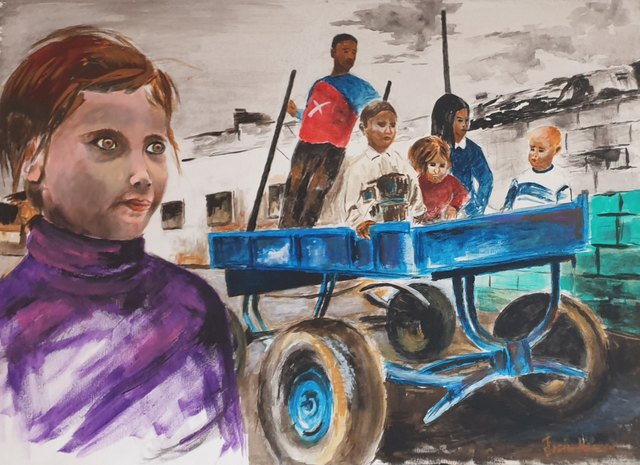 Ersin KERMEN, Tuval üzeri yağlı boya, 40 × 55 cm