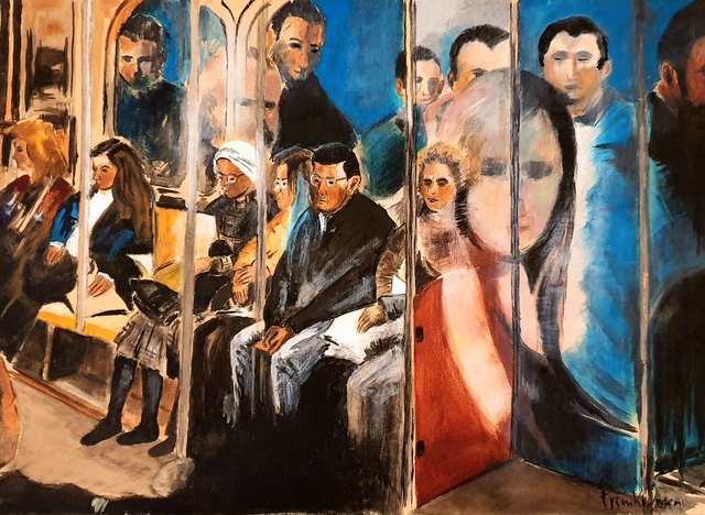 Ersin KERMEN, Tuval üzeri yağlı boya, 40 × 55 cm