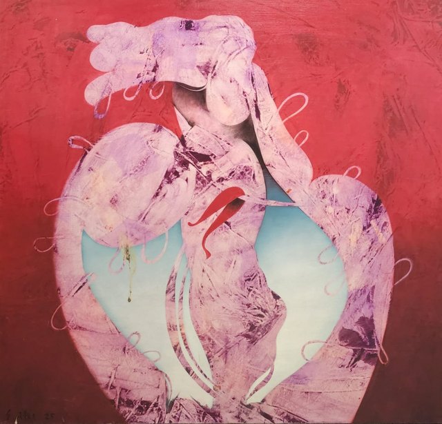 Ertuğrul ATEŞ, Tuval üzeri yağlı boya, 100 × 100 cm