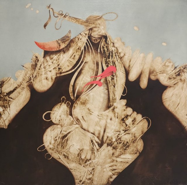Ertuğrul ATEŞ, Tuval üzeri yağlı boya, 100 × 100 cm