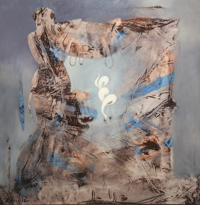 Ertuğrul ATEŞ, Tuval üzeri yağlı boya, 100 × 100 cm