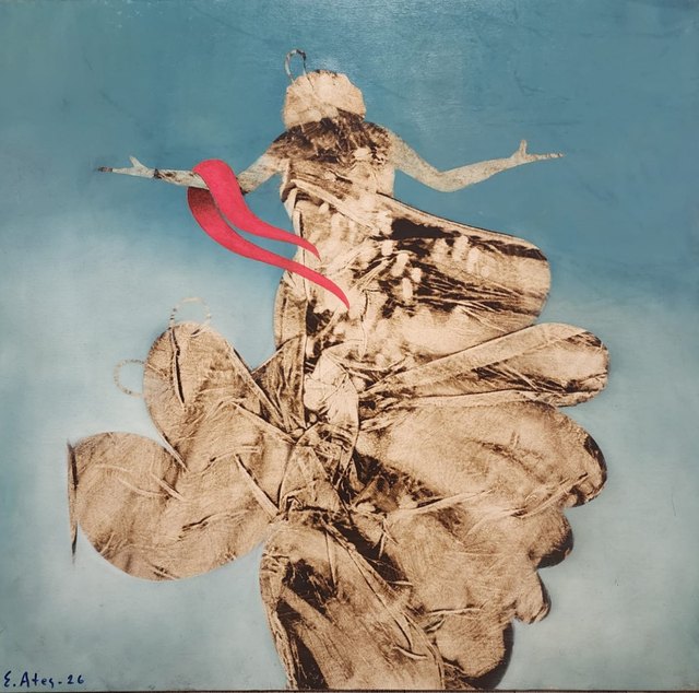 Ertuğrul ATEŞ, Tuval üzeri yağlı boya, 100 × 100 cm