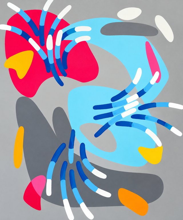 Esra BİLO, Tuval üzeri akrilik, 120 × 100 cm