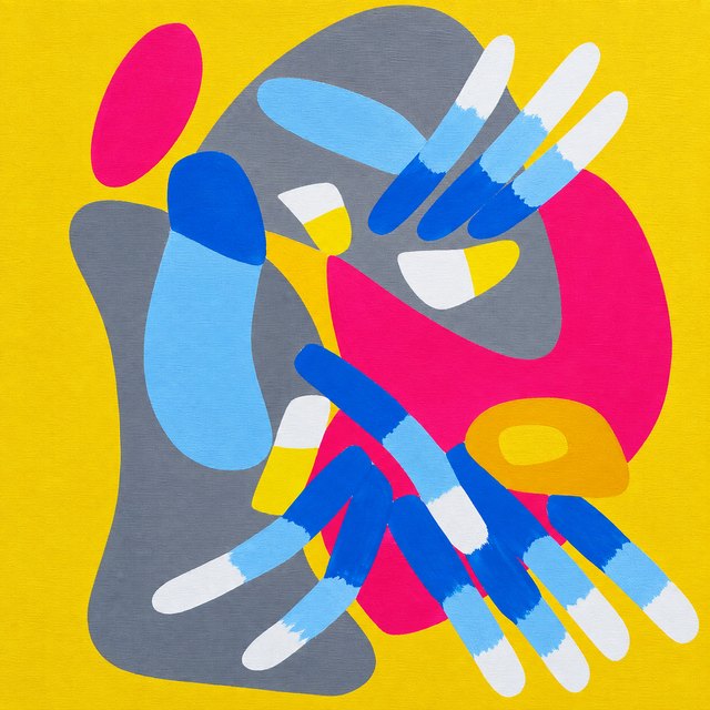 Esra BİLO, Tuval üzeri akrilik, 35 × 35 cm