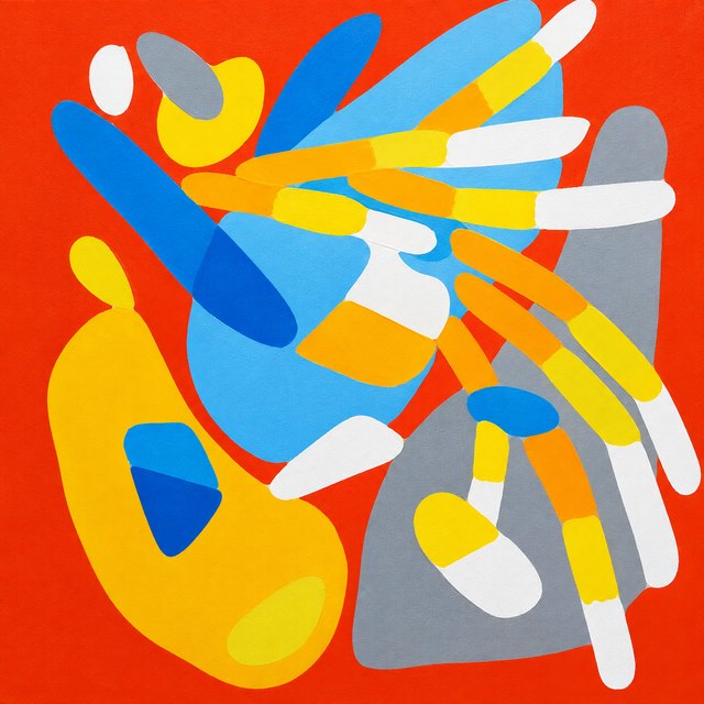 Esra BİLO, Tuval üzeri akrilik, 35 × 35 cm