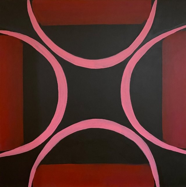 Ezgi YASİN, Tuval üzeri yağlı boya, 100 × 100 cm
