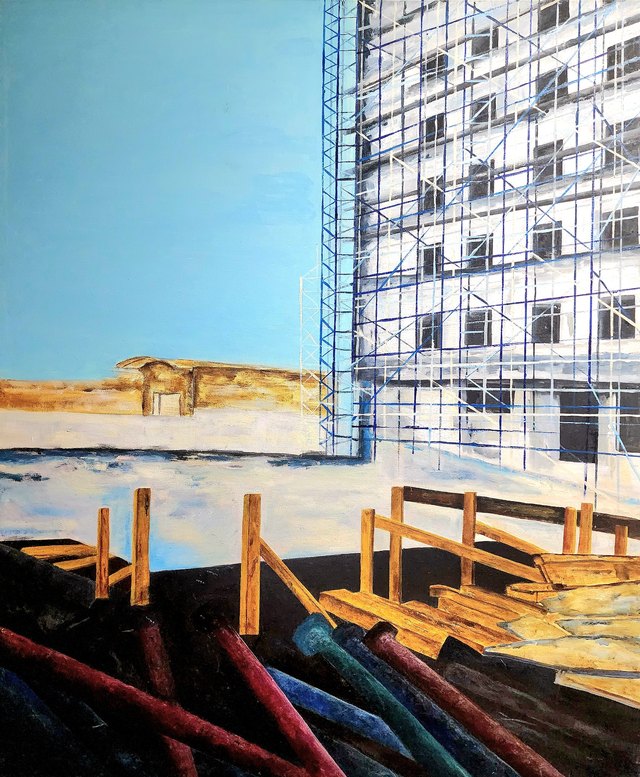 Fulya AKBAY, Tuval üzeri yağlı boya, 120 × 100 cm