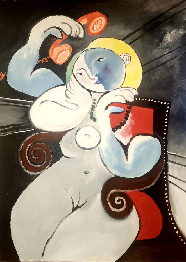 Genco GÜLAN, Tuval üzeri yağlı boya, 200 × 145 cm
