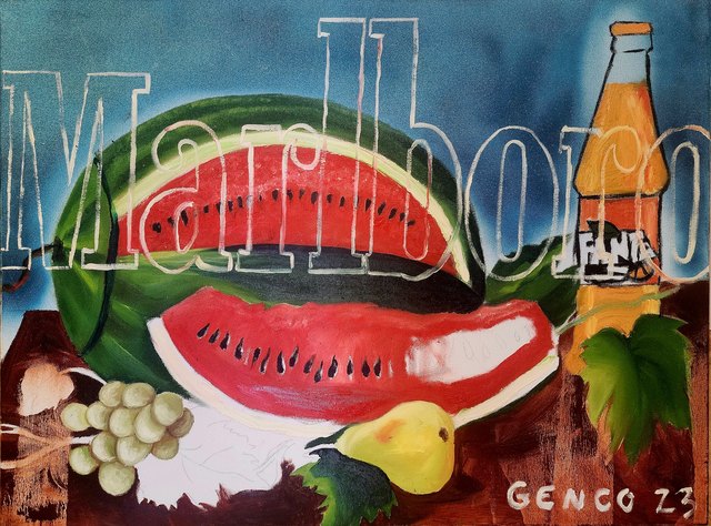 Genco GÜLAN, Marlboro, 60 × 80 cm