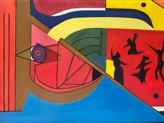 GUİLLERMA, Tuval üzeri yağlı boya, 85 × 110 cm