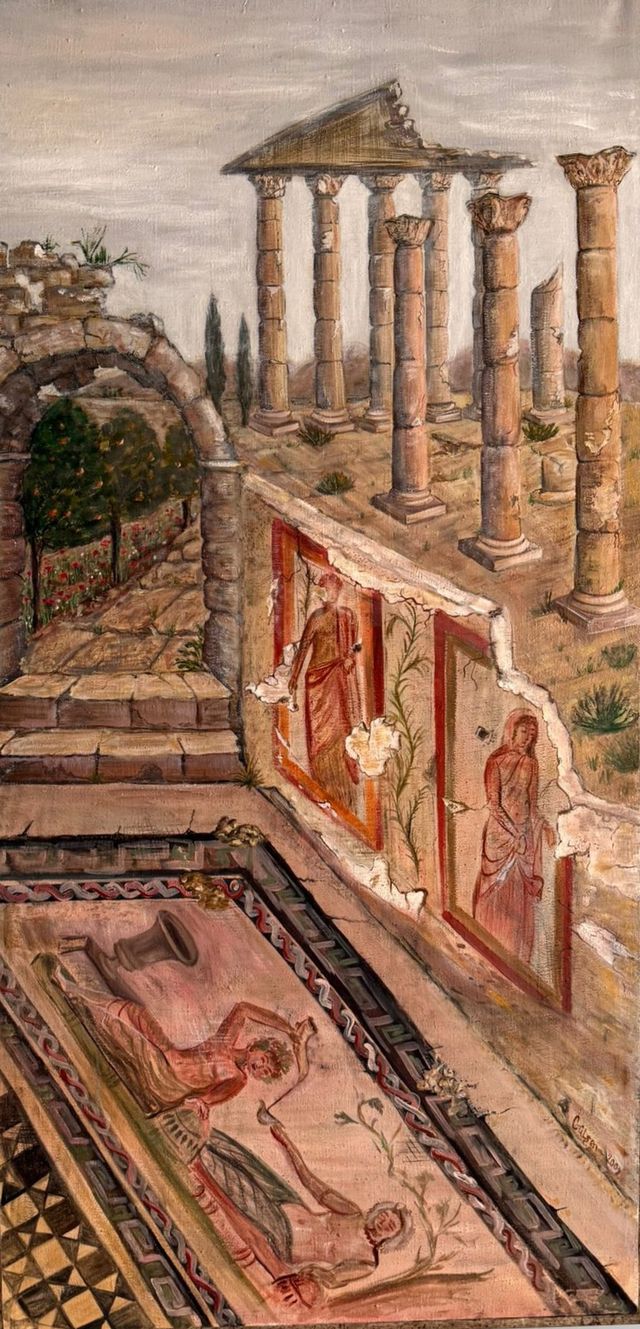 Gülşen HACİYEVA, Tuval üzeri yağlı boya, 160 × 80 cm