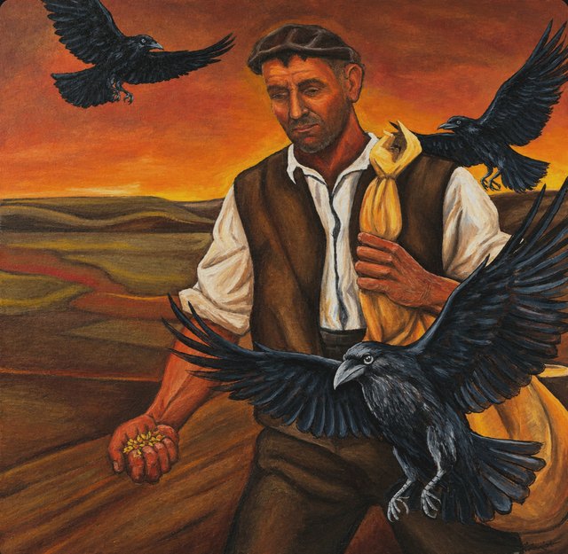 Hamit İZMİR, Tuval üzeri yağlı boya, 100 × 100 cm