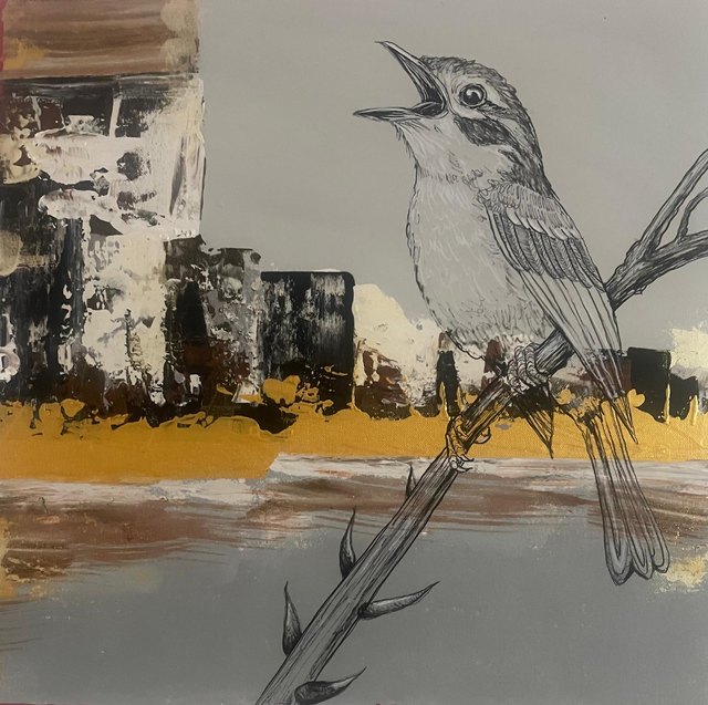 Hüseyin RÜSTEMOĞLU, Tuval üzeri yağlı boya, 50 × 50 cm