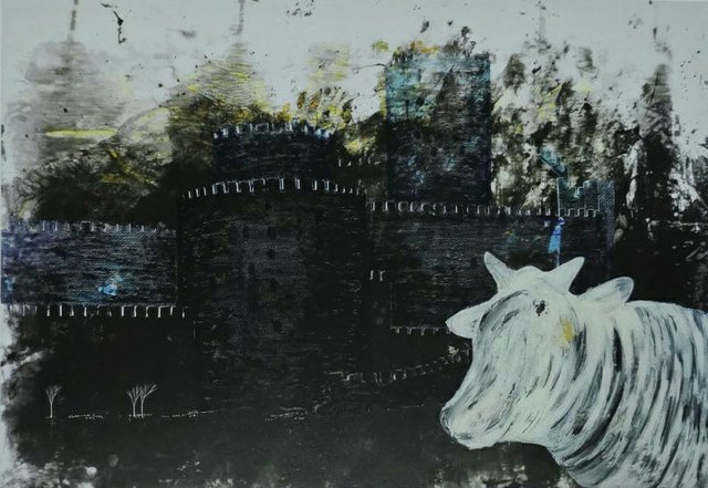 Maide BULAK, Tuval üzeri karışık teknik, 90 × 120 cm