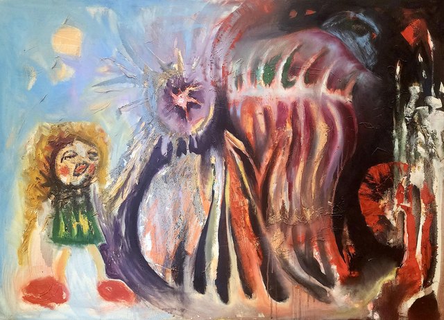 Meral DANIŞ, Tuval üzeri yağlı boya, 90 × 125 cm
