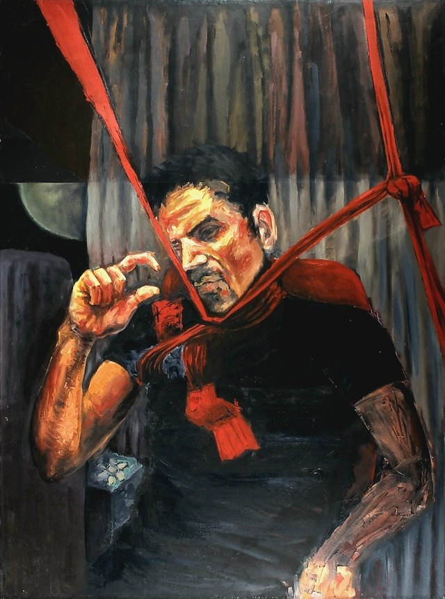 Murat ÇETİNER, Tuval üzeri yağlı boya, 110 × 80 cm