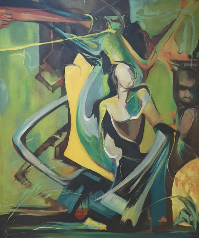 Mustafa YILDIZ, Tuval üzeri yağlı boya, 120 × 100 cm