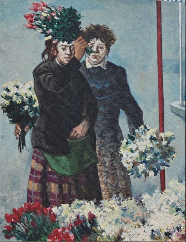 Nedret SEKBAN, Tuval üzeri yağlı boya, 45 × 35 cm