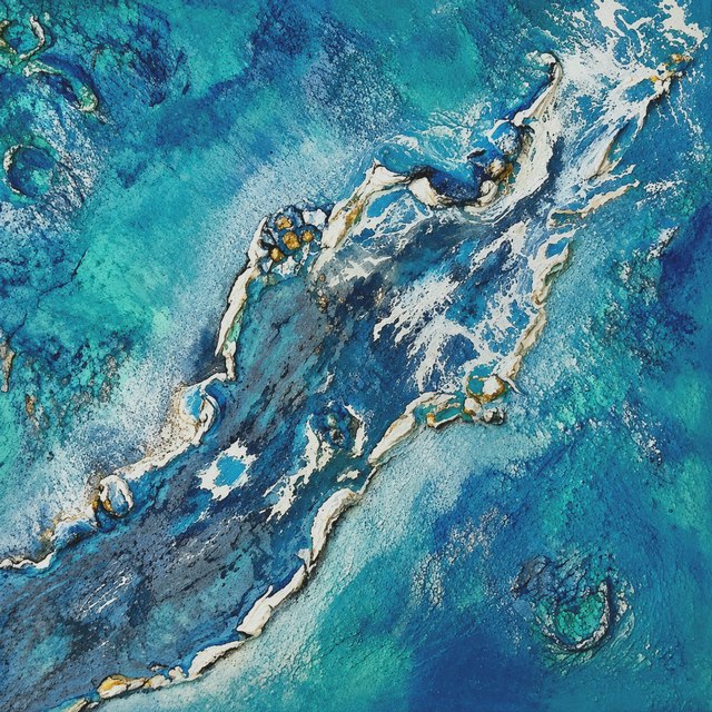Nihan ÇAKIR, Tuval üzeri yağlı boya, 100 × 100 cm