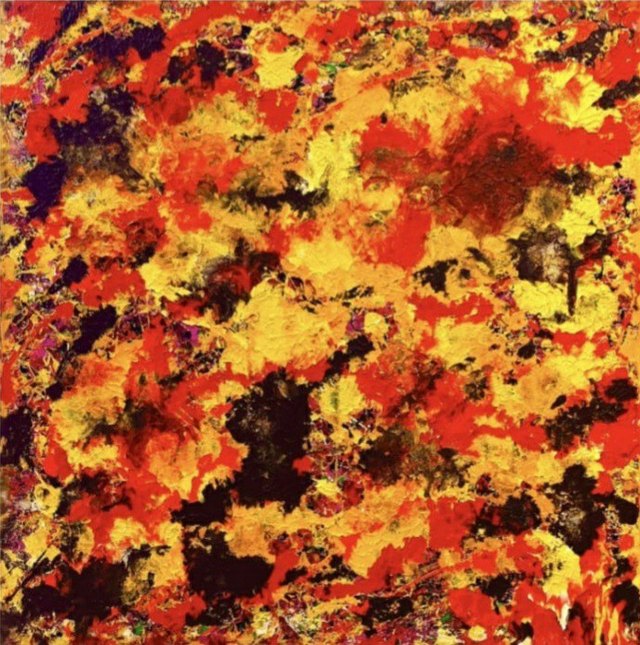 Rasin BERK, Tuval üzeri yağlı boya, 130 × 130 cm