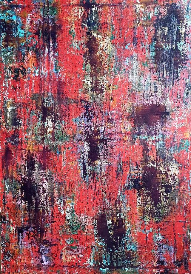 Sevgi ATAY, Tuval üzeri yağlı boya, 100 × 70 cm
