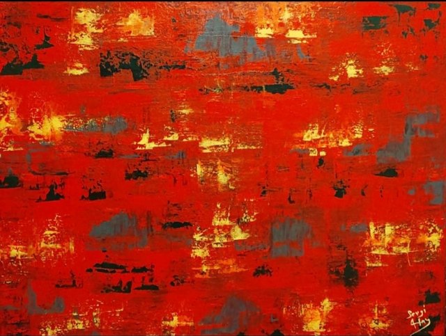 Sevgi ATAY, Tuval üzeri yağlı boya, 100 × 130 cm
