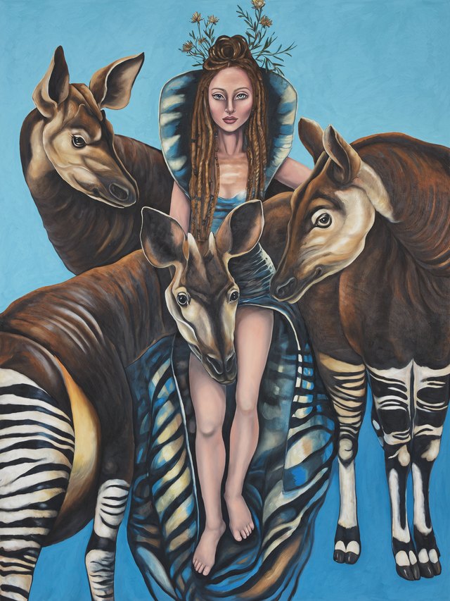 Sevinç SÜRER, Tuval üzeri yağlı boya, 160 × 120 cm