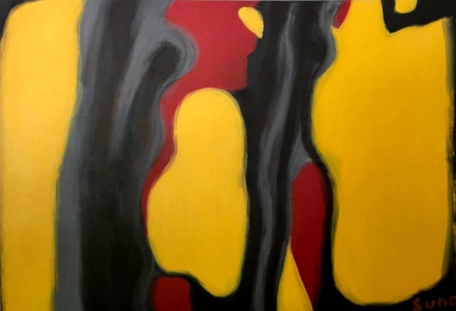 Suna ÖZKALAN, Tuval üzeri yağlı boya, 120 × 180 cm