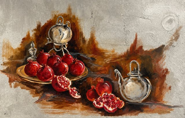 Talin MERT, Tuval üzeri yağlı boya, 50 × 80 cm