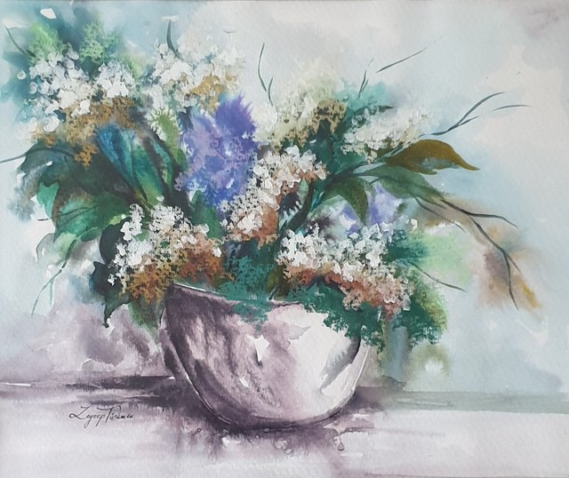 Zeynep TÜRKMEN, Kâğıt üzerine karışık teknik, 32 × 38 cm